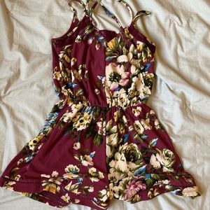 cute floral romper (not dress)